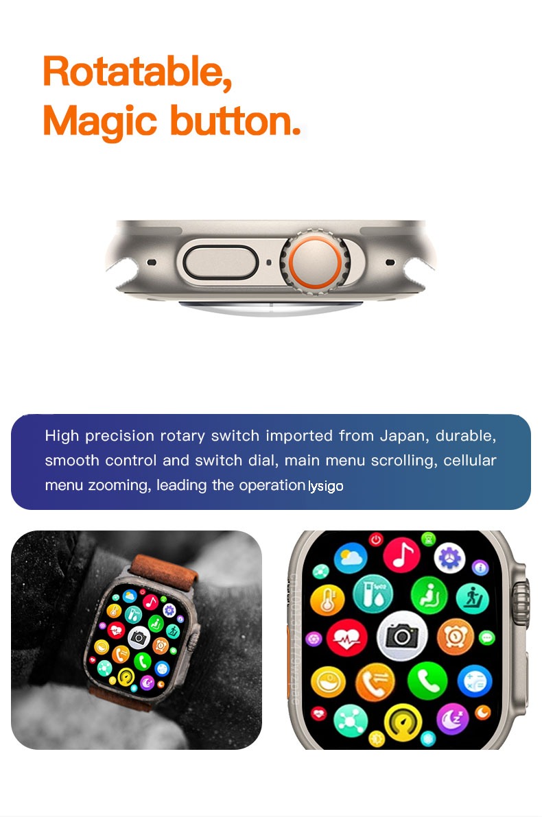 T900 Series 8 T900 Pro Ultra Smart Watch For Men Women 2.09″ Full Touch ...